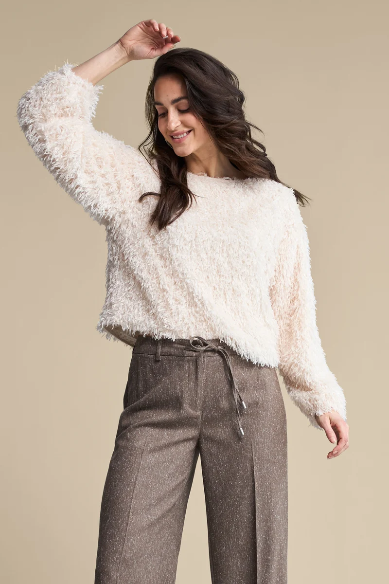 Top Fiona Feathers Ecru SRB5165