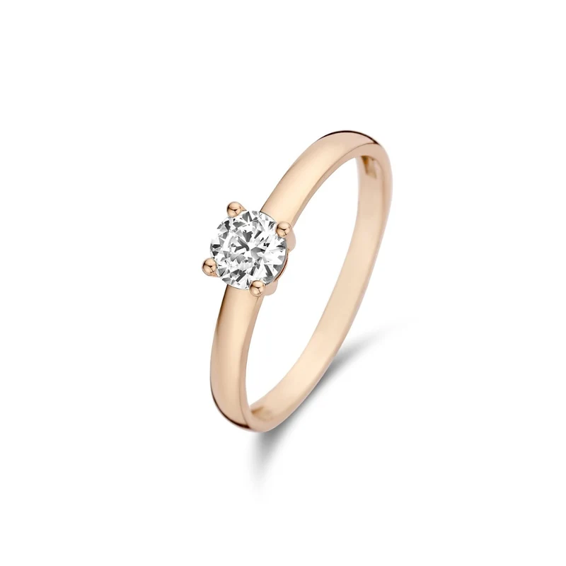 Isabel Bernard La Concorde Soleil 14 Karaat Roségouden Ring IB330074-50 (Maat: 50)