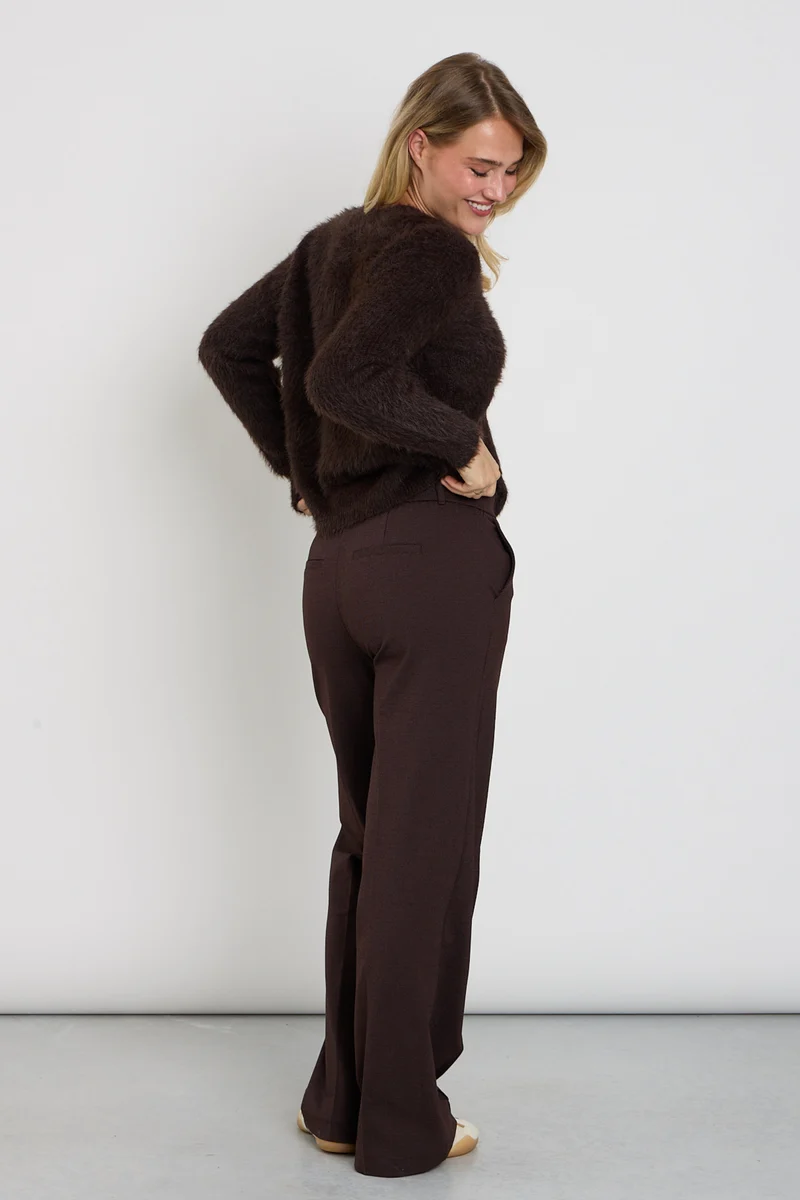 Broek Claudette Fancy Punta Espresso SRB5095 L33