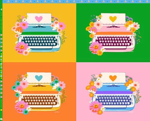 RSS Best Day Ever Typewriter Panel 36x44"