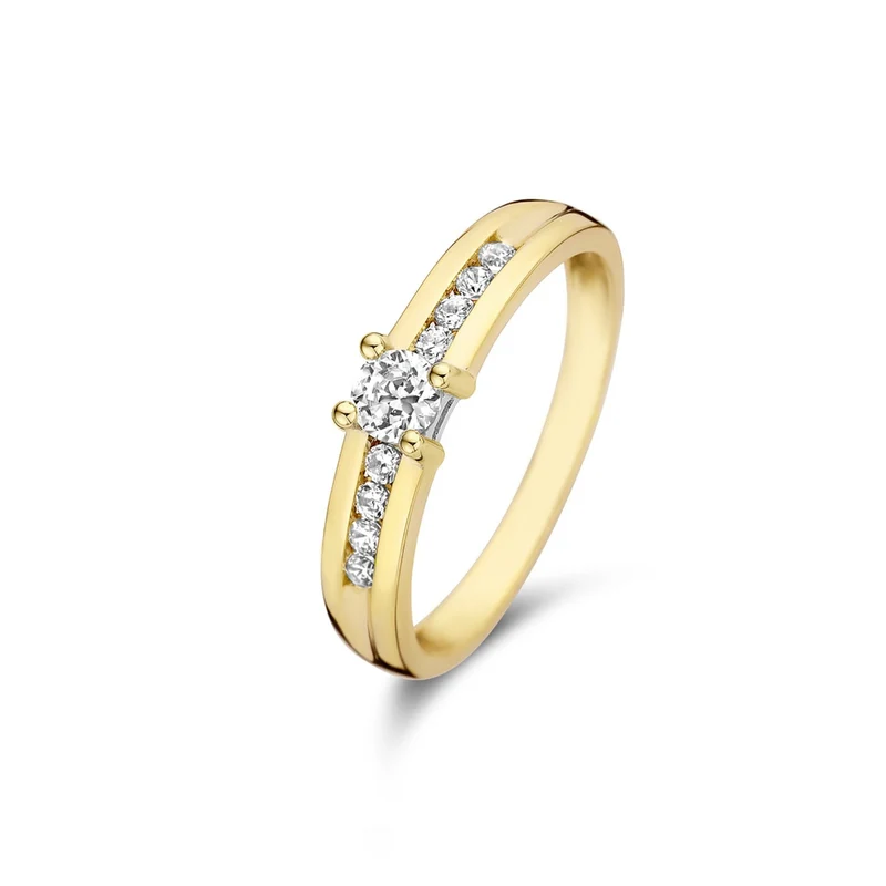 Isabel Bernard 14 Karaat Gouden Le Marais Estee Ring IB330069-50 (Maat: 50)