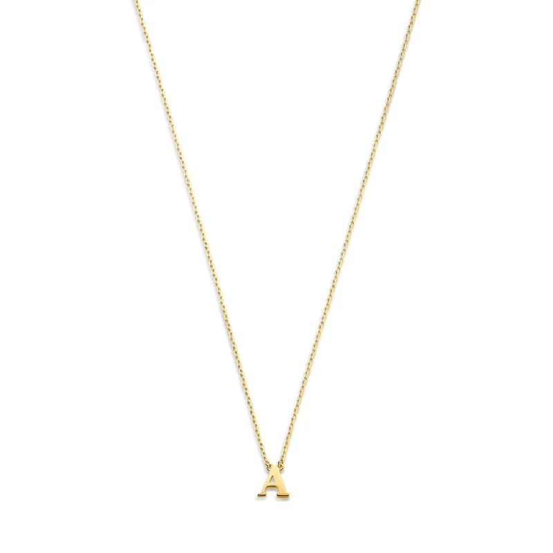 Isabel Bernard 14 Karaat Gouden Le Marais Chloé Ketting IB340134-A (Letter: A)