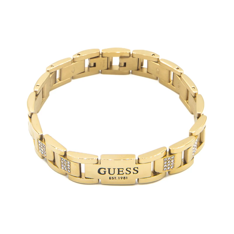 GUESS Frontiers Gold-coloured Bracelet JUMB01342JWYGT-U