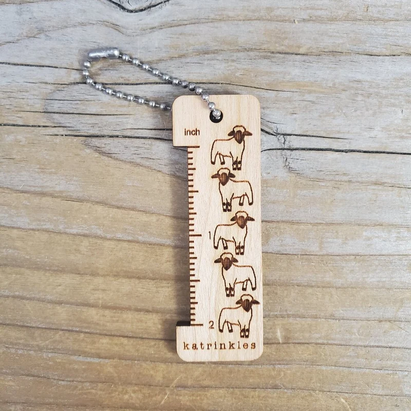 2" Bamboo Sheep Ruler