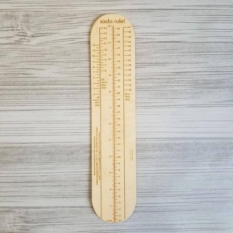 Socks Rule! Wood Ruler