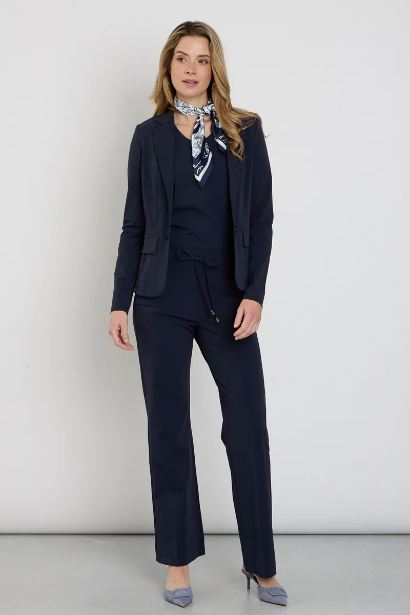 Travel Broek Flared Navy 202089