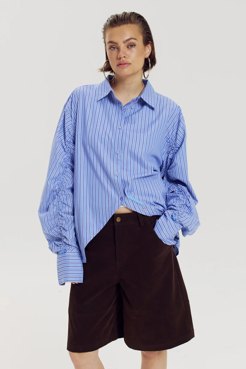 Blouse Ted Stripe Blue AW6C601