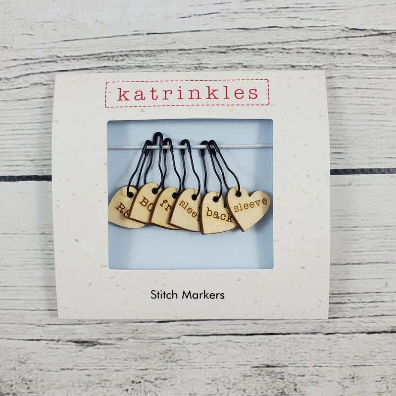Katrinkles Sweater Instruction Stitch Marker Set
