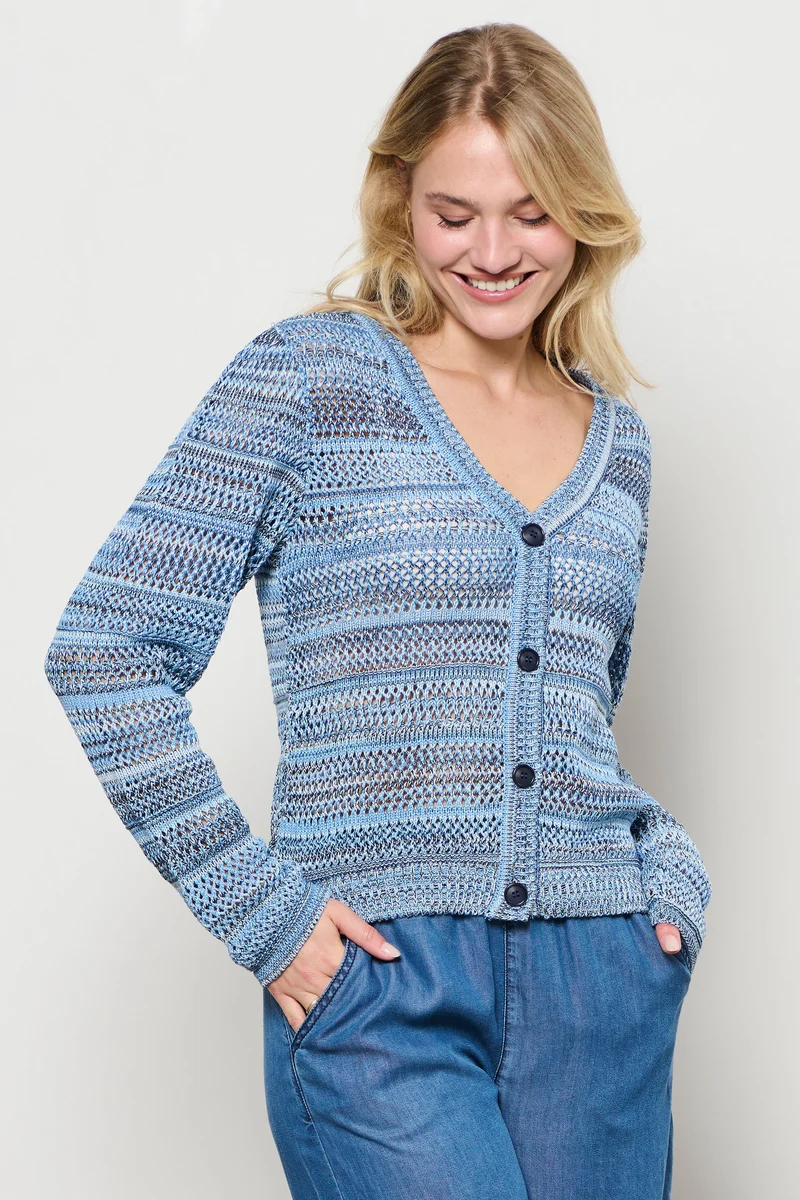 Vest Babette Light Blue Multi CA112