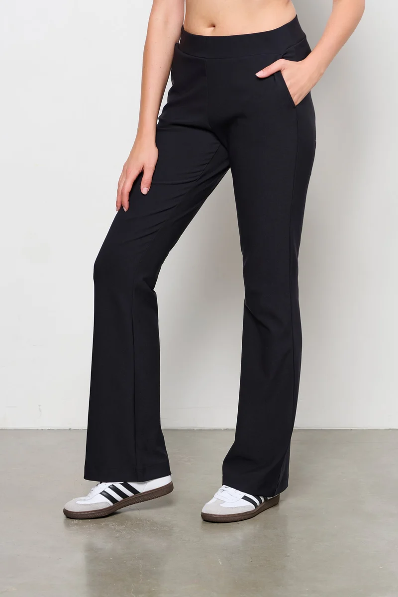 Heavy Travel Broek Pacey Flared Black PA343