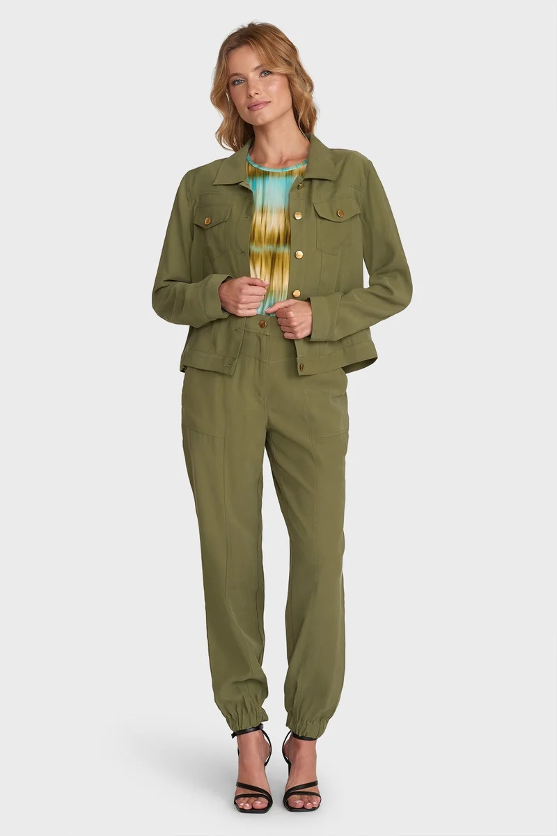 Broek corinne l/30 pale green d6