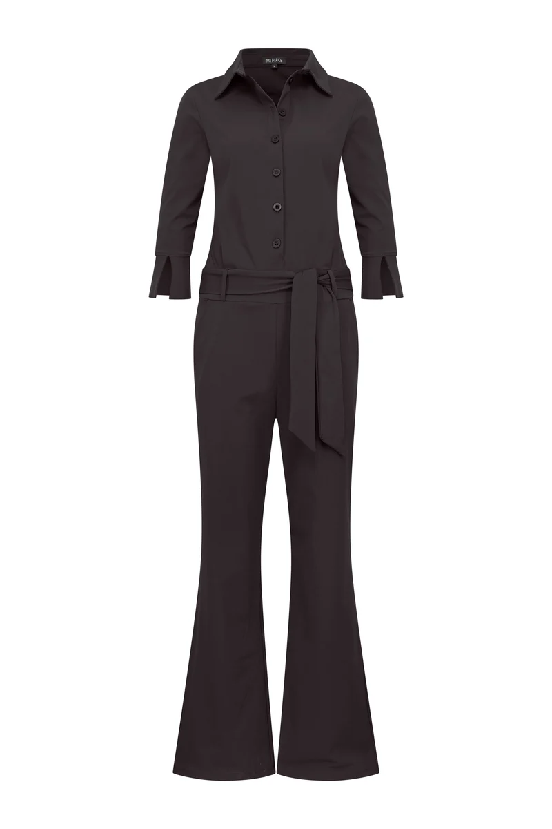 Travel Jumpsuit Flared Black 202154