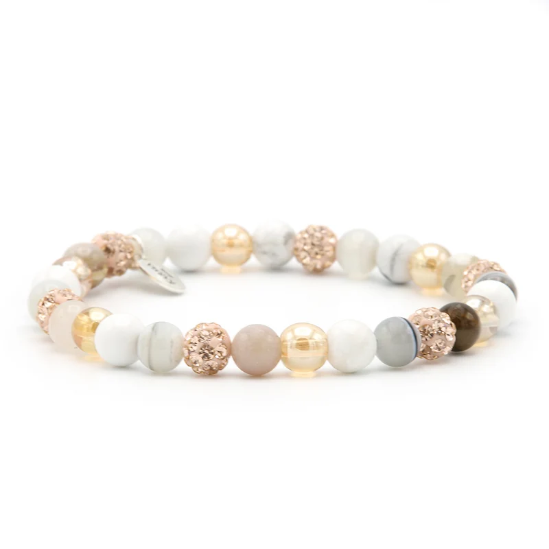 Karma Spiral Light and Lovely Bracelet 83592EL (Length: 17.50-19.00 cm)cm