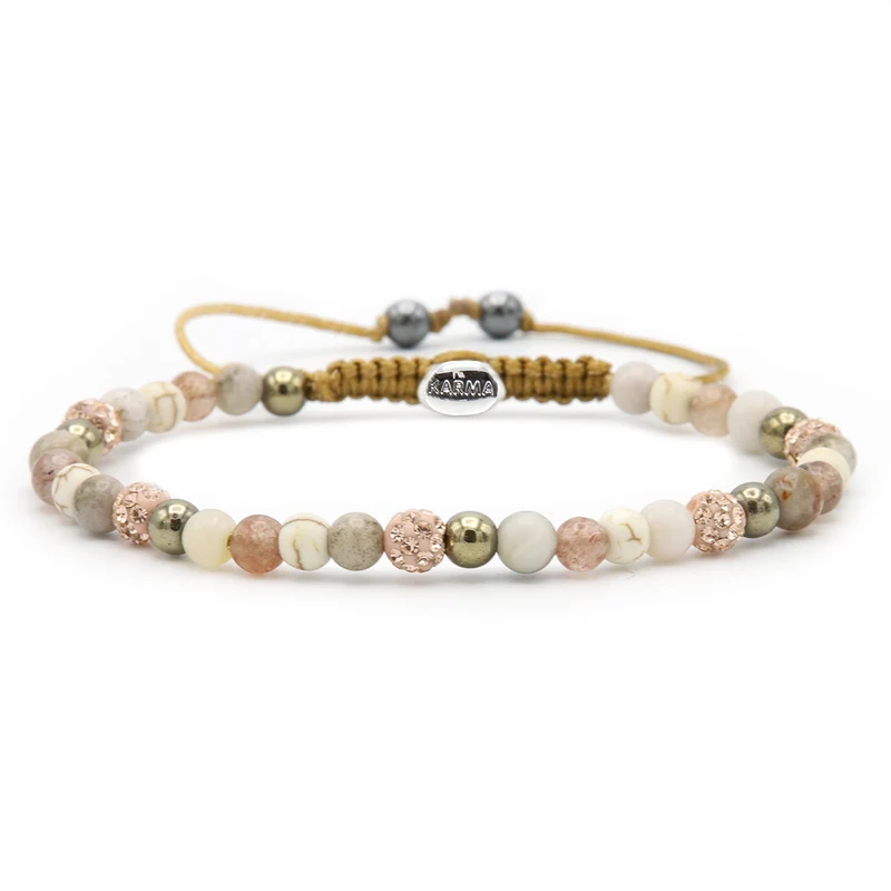 Karma Spiral Rose Bracelet 84387 (Length: 17.50-19.00 cm)cm