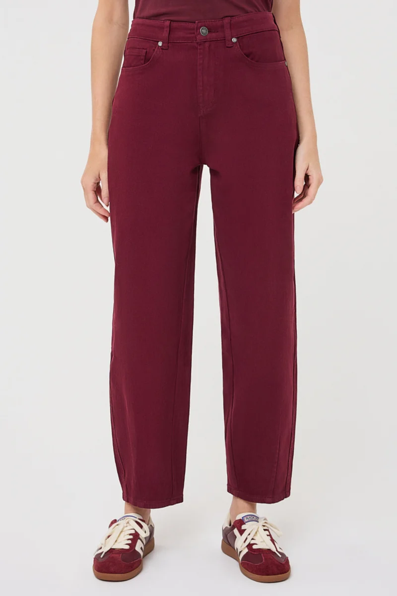 Jeans Barrrel Denim Merlot F26.12507
