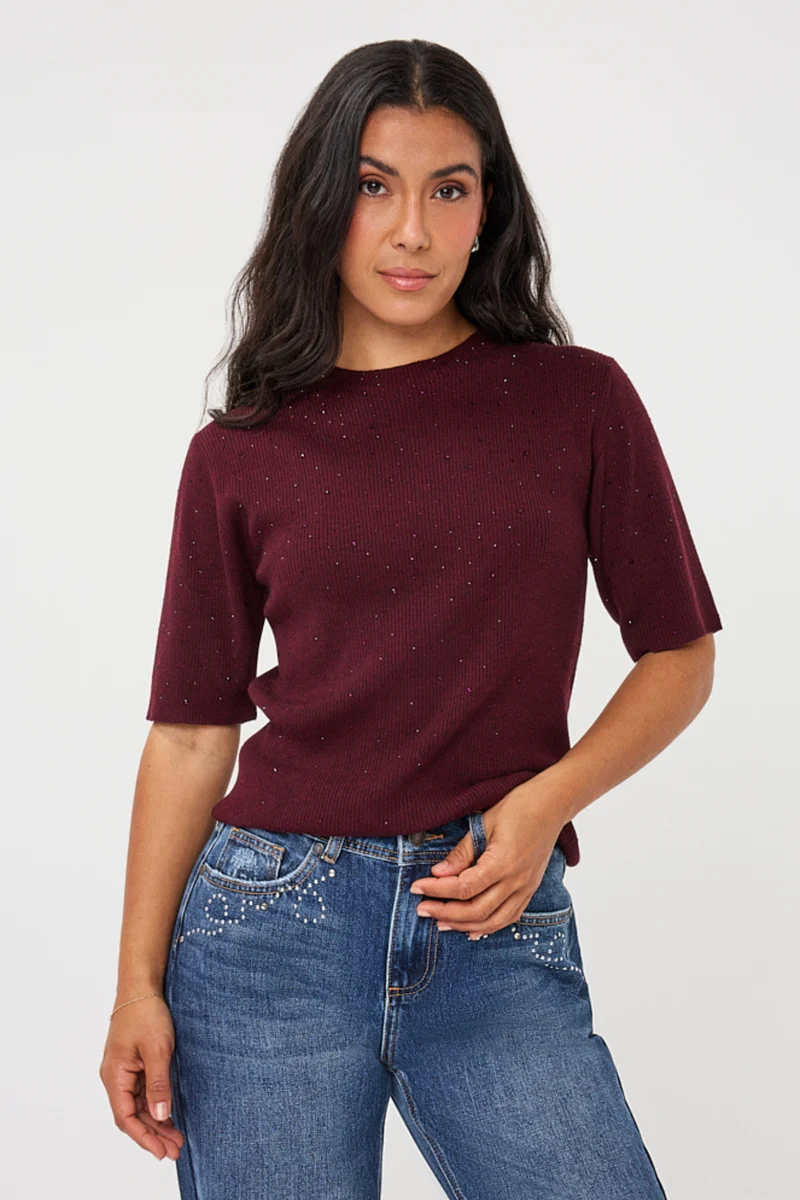 Sweater Studs Merlot F26.02539