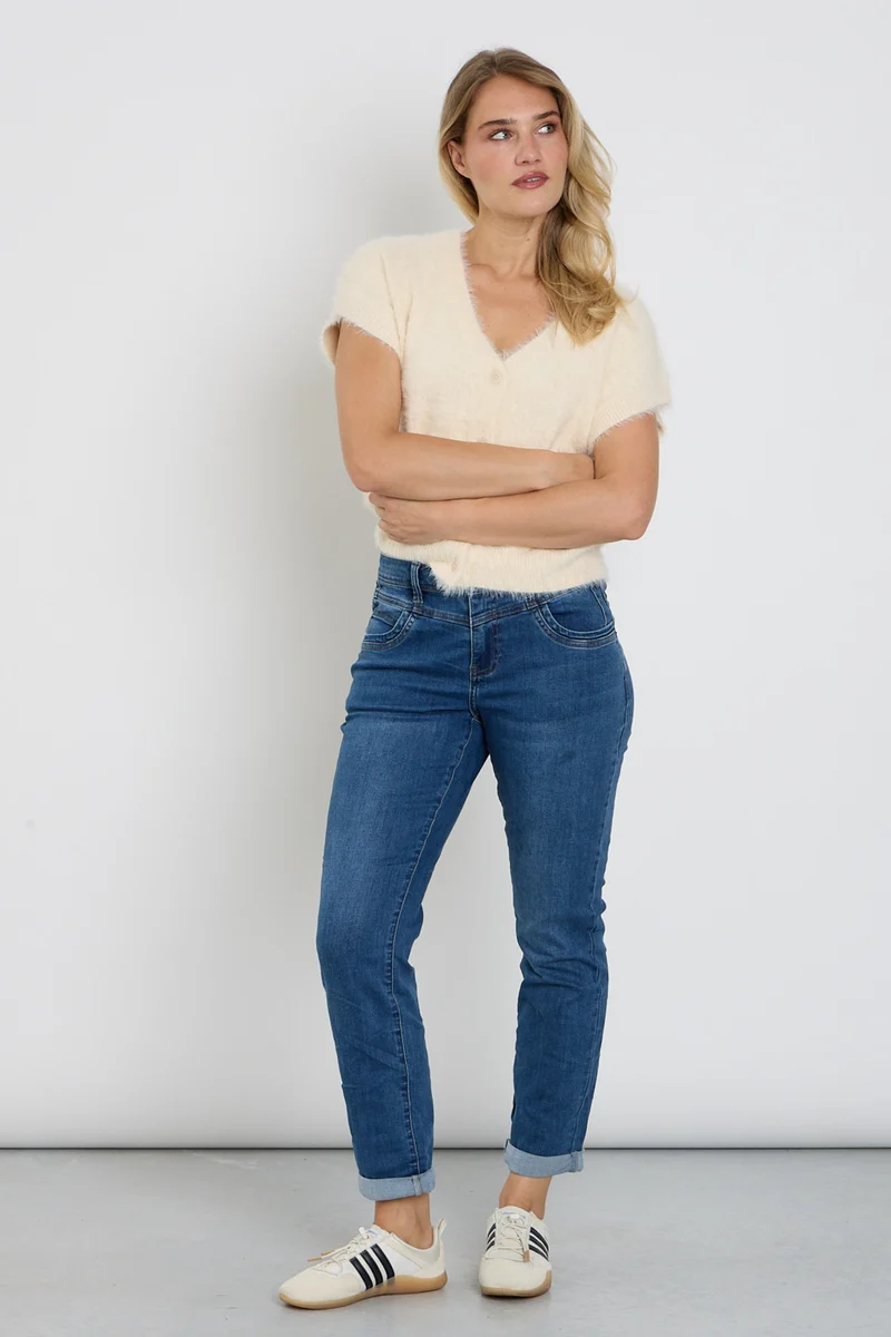 Broek Relax Denim Dark Stone Used SRB5136 L31