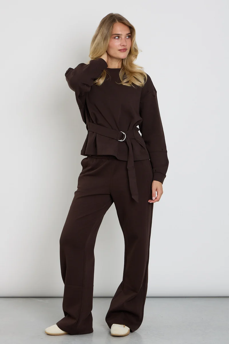 Broek Colette Scuba Espresso SRB4994 L33