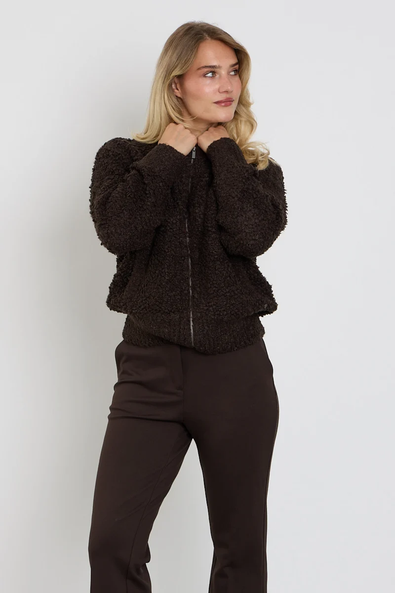 Bomber Knit Boucle Espresso SRB5073