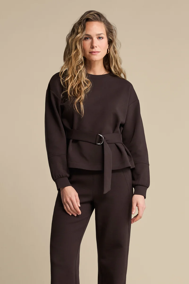 Top Shakira & Belt Scuba Espresso SRB4996