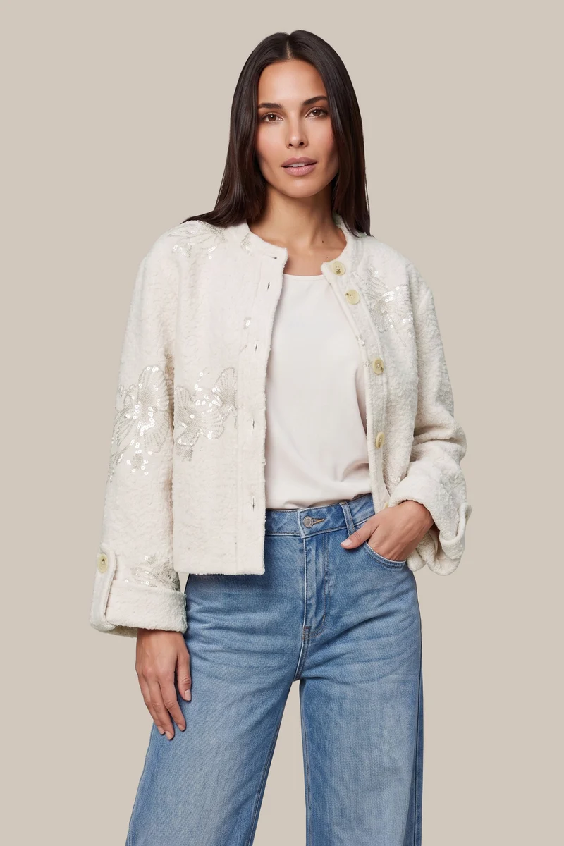 Jacket Bryndis Wool White