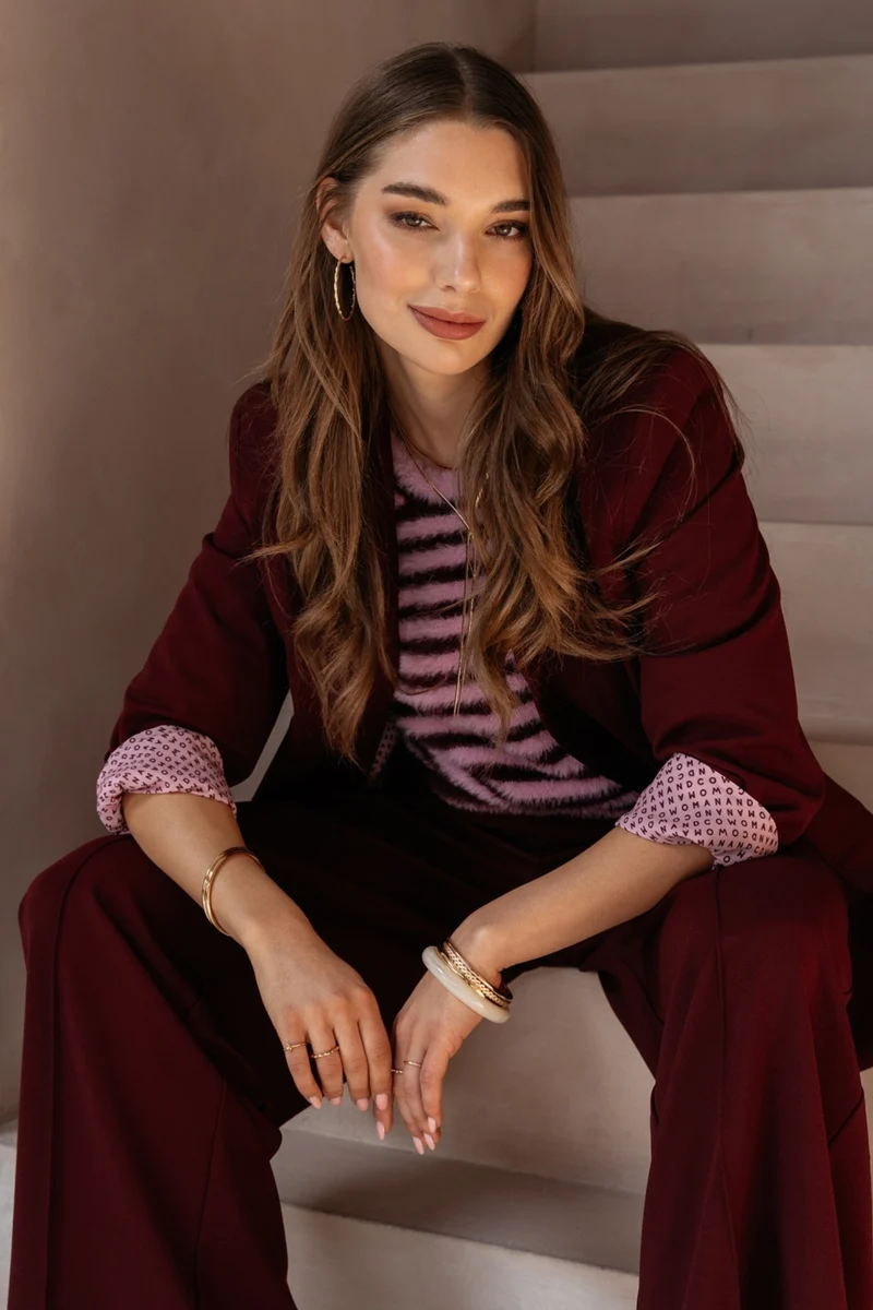 Blazer Glennis Burgundy BZ184