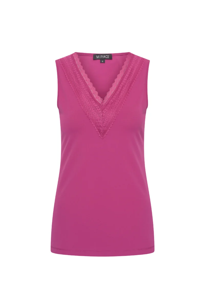 Travel Top Lace Magenta Purple 202254