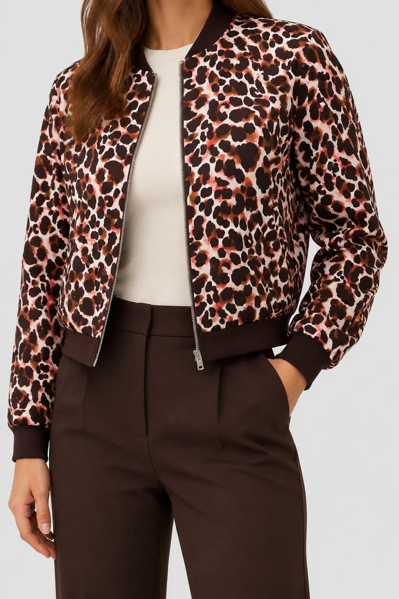 Travel Jacket Jossy Leopard