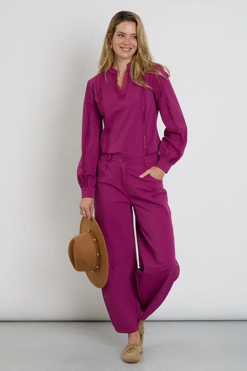 Heavy Travel Broek Balloon Magenta Purple 202798