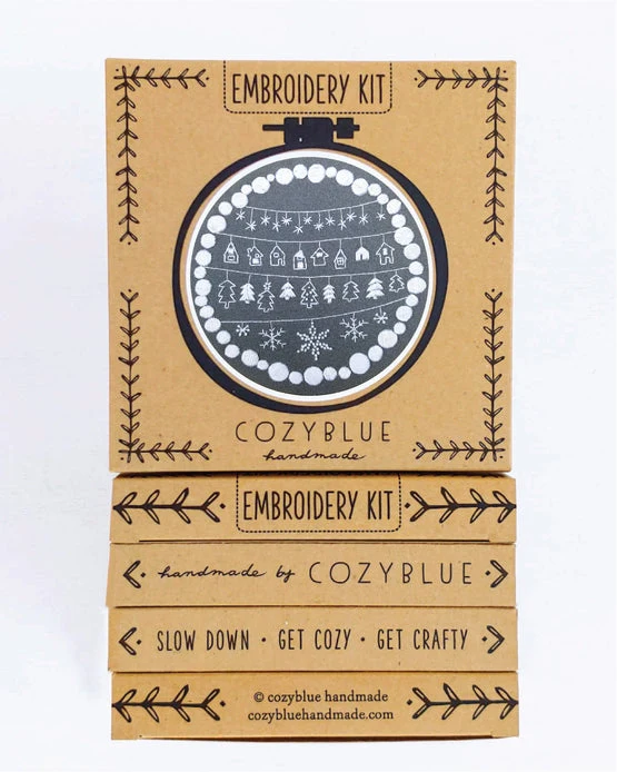 Cozy Holiday Embroidery Kit