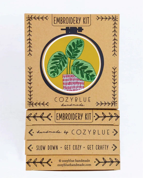 Peacock Plant Embroidery Kit