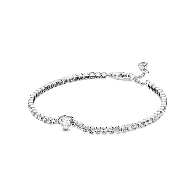 Pandora Timeless Sparkling Heart Tennis Bracelet 590041C01-20