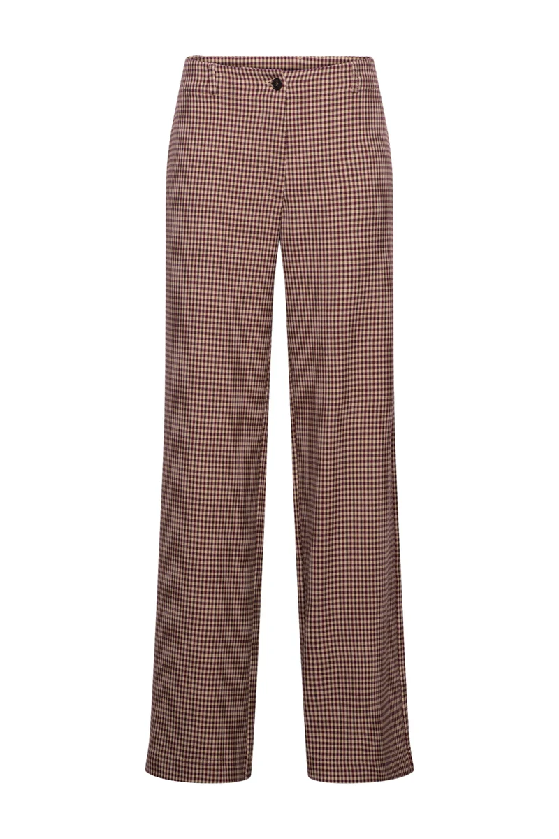 Broek Elieke Check Sand Multi PA457