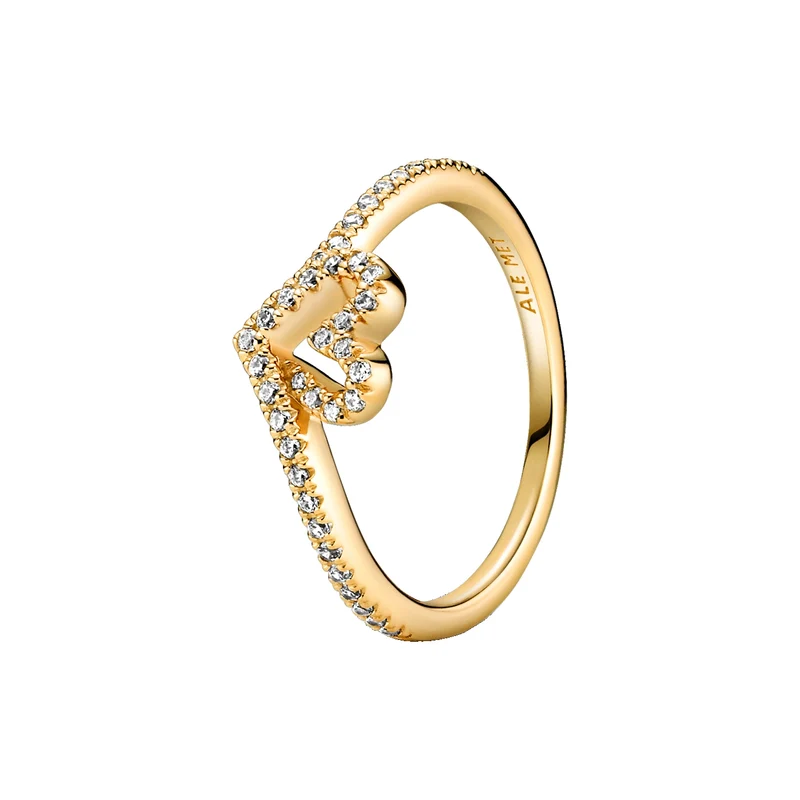 Pandora Timeless Gold-coloured Wishbone Heart Ring 169302C01-56
