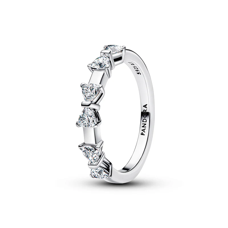 Pandora Timeless 925 Sterling Silver Bow Station Ring 194233C01-56
