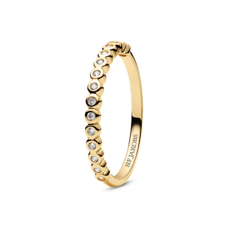 Sif Jakobs Vergulde Sarzana Ring SJ-R2750-CZ-YG-50