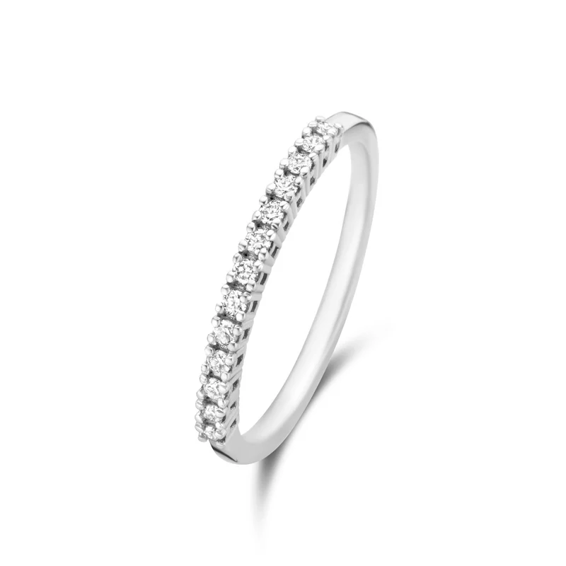 Isabel Bernard De la Paix Madeline 14 Karaat Witgouden Ring | Diamant 0.14 ct | IBD330021-50