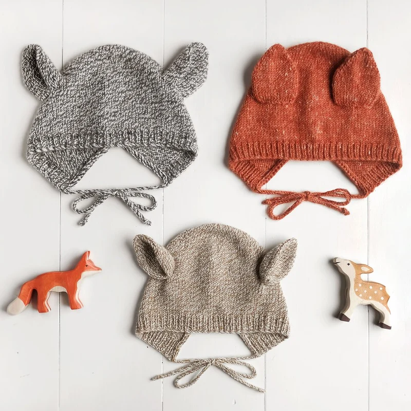 Animal Bonnet Knitting Pattern