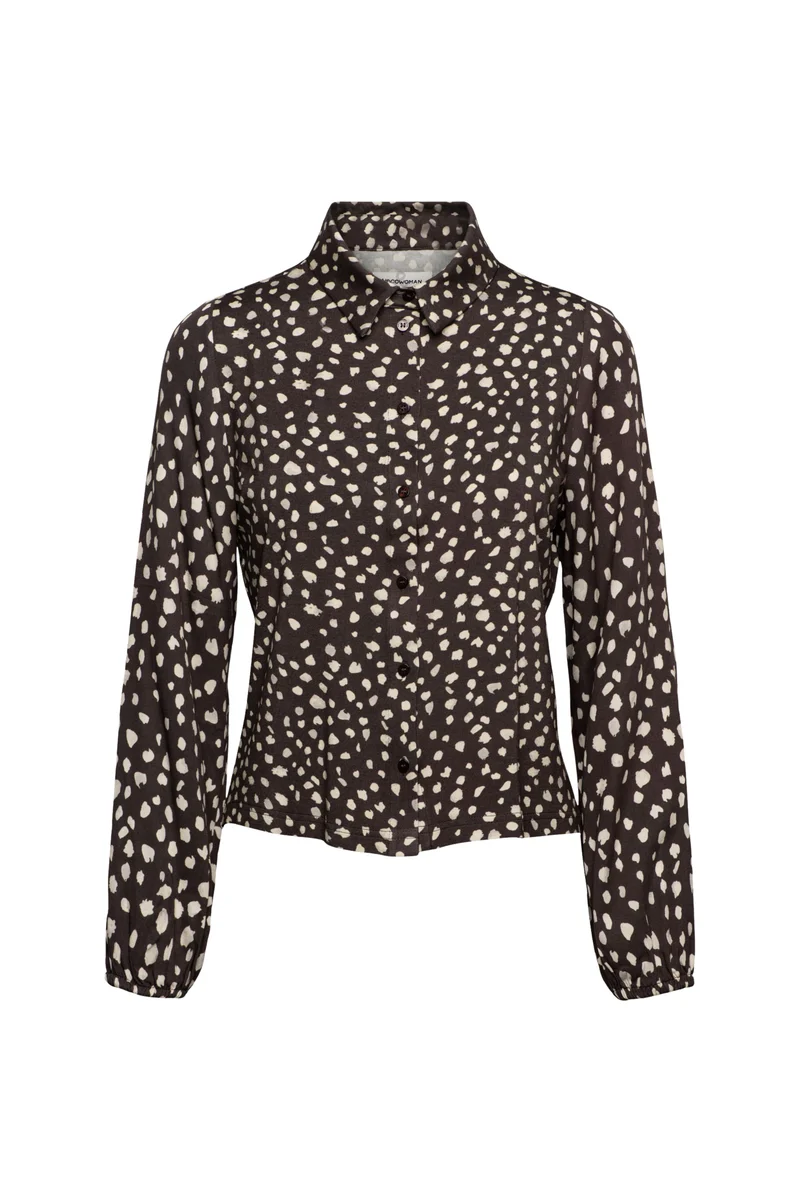 Blouse Anja Bambi Dark Chocolate BL458