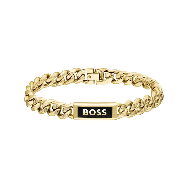Hugo Boss Kassy Emblem Goudkleurige Armband HBJ1580680M