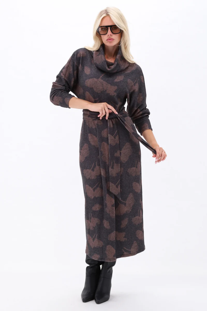 Jurk Soft Touch Met Rolkraag D250-P173