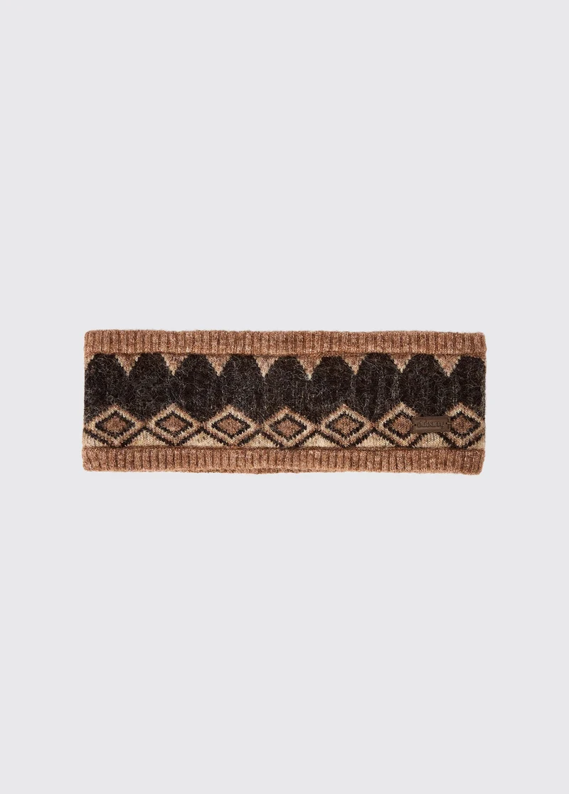 Drumroe Gebreide hoofdband - Oat Multi