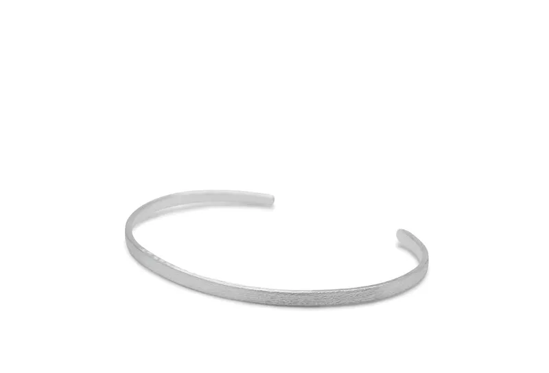 Wide Alliance armband geoxideerd zilver