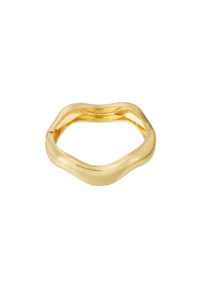 Goudkleurige Armband Dames – Metaallegering – Onregelmatig Design