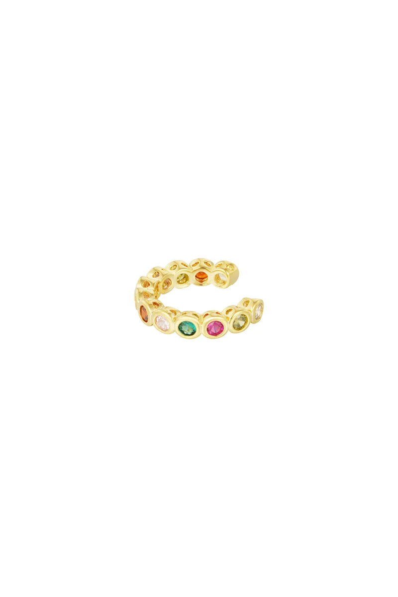 Geometrische Oorclip Dames – Koper – Goud & Zilver – Zonder Gaatjes