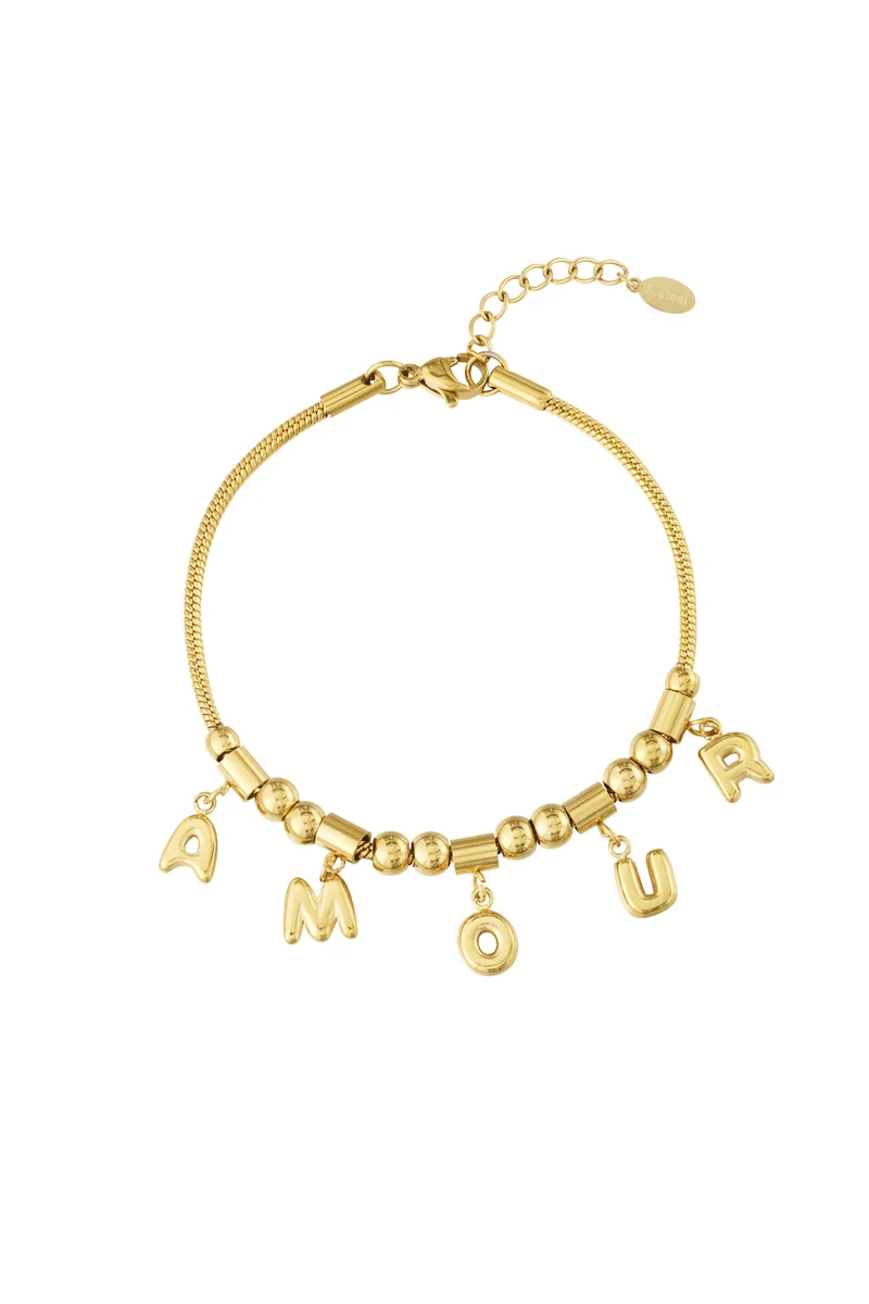 Bedelarmband Dames – RVS – Goud & Zilver