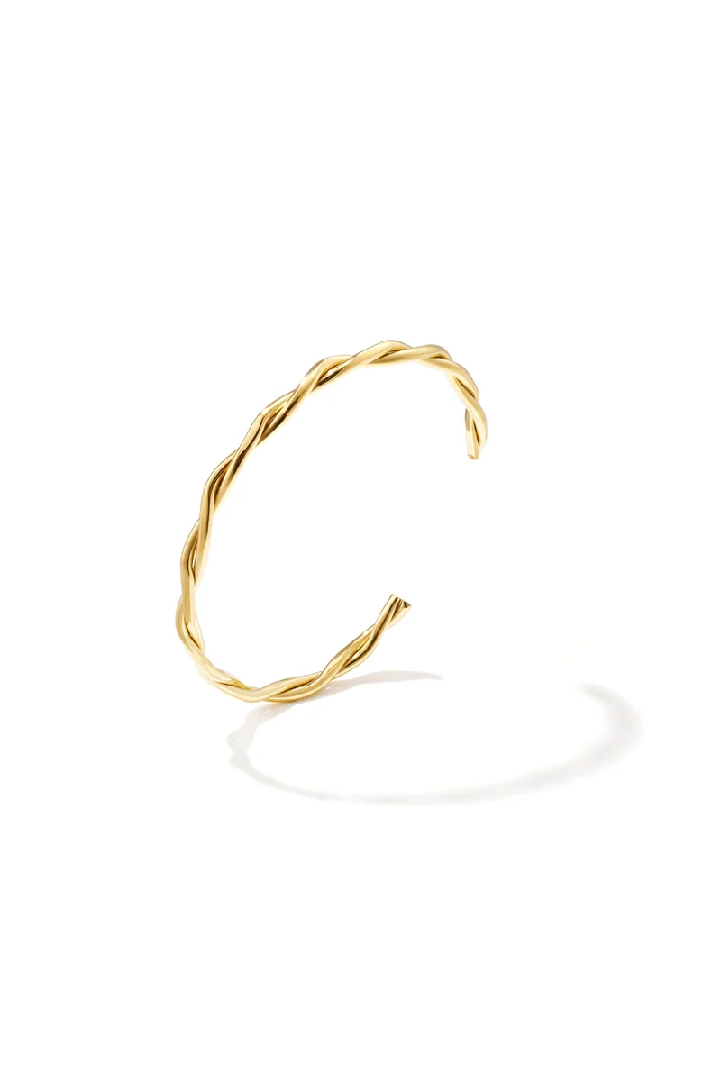 Manchetarmband Dames – RVS – Goud & Zilver – Lijndesign