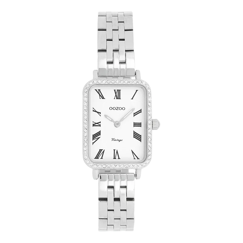 OOZOO Vintage Silver and White Women's Watch C20413