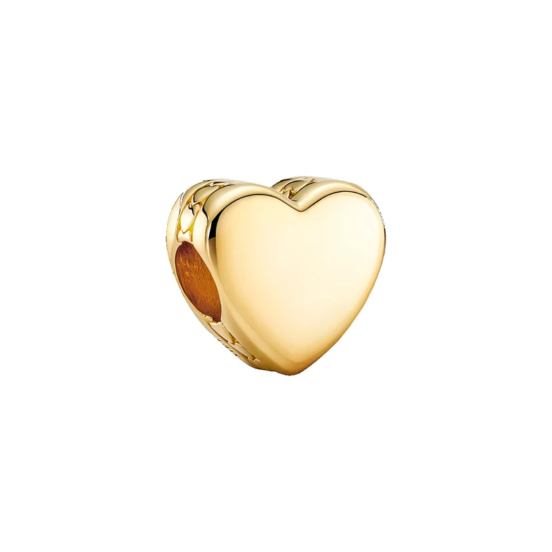 Pandora Moments Gold Plated Hart Bedel 762015C00