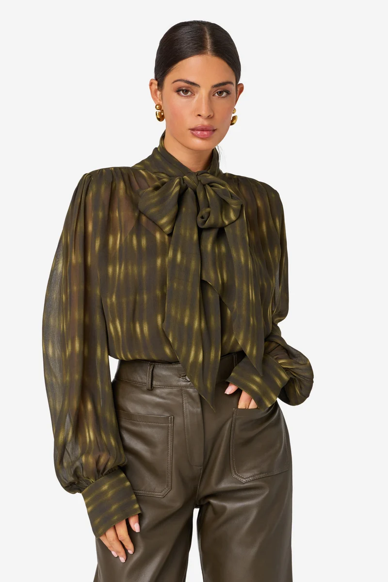 Blouse Tifani Print Blurred Trail